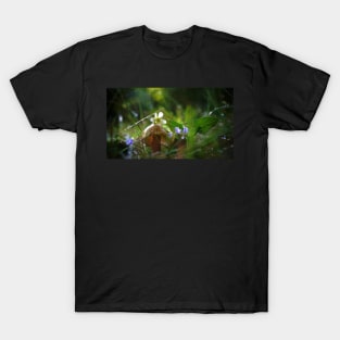 Mushroom and Flowers in the Rain T-Shirt